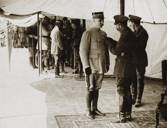 George V decorates General Petain
